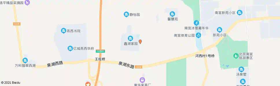 北京鑫湖家园_公交站地图_北京公交_妙搜公交查询2024