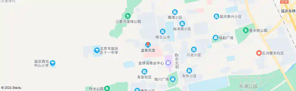 北京延庆温泉西里_公交站地图_北京公交_妙搜公交查询2024