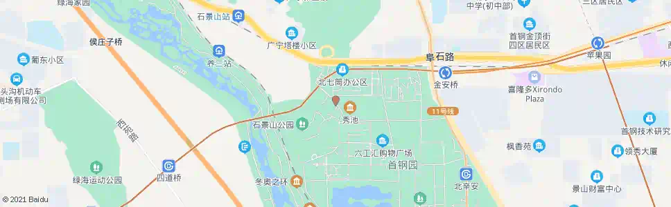 北京首钢西十冬奥广场_公交站地图_北京公交_妙搜公交查询2024