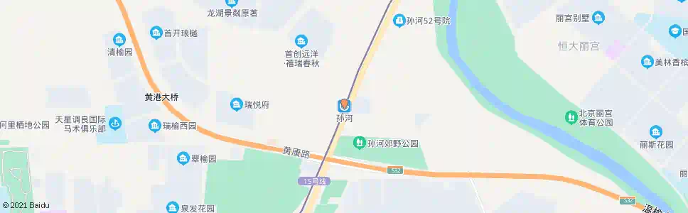 北京地铁孙河站_公交站地图_北京公交_妙搜公交查询2024