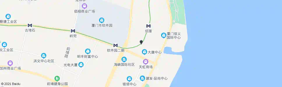 厦门何厝社区_公交站地图_厦门公交_妙搜公交查询2024