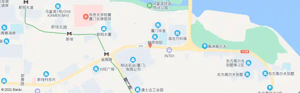 厦门明达北门_公交站地图_厦门公交_妙搜公交查询2024