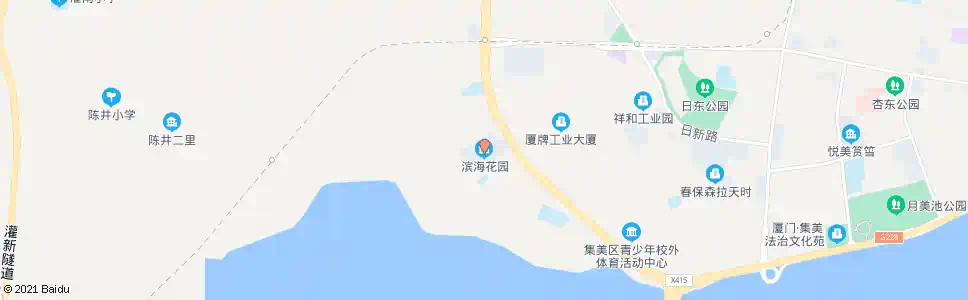 厦门滨海花园_公交站地图_厦门公交_妙搜公交查询2024