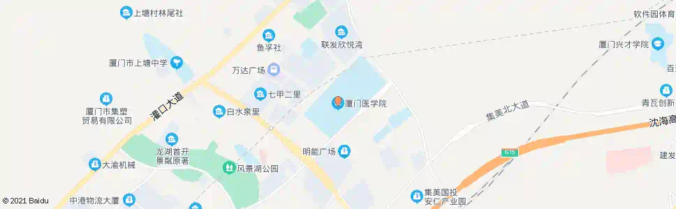 厦门厦门医学院_公交站地图_厦门公交_妙搜公交查询2024