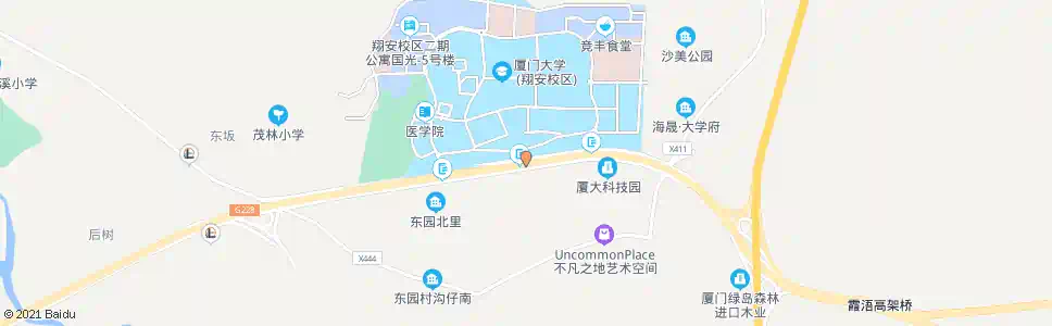 厦门厦大翔安校区南门_公交站地图_厦门公交_妙搜公交查询2024