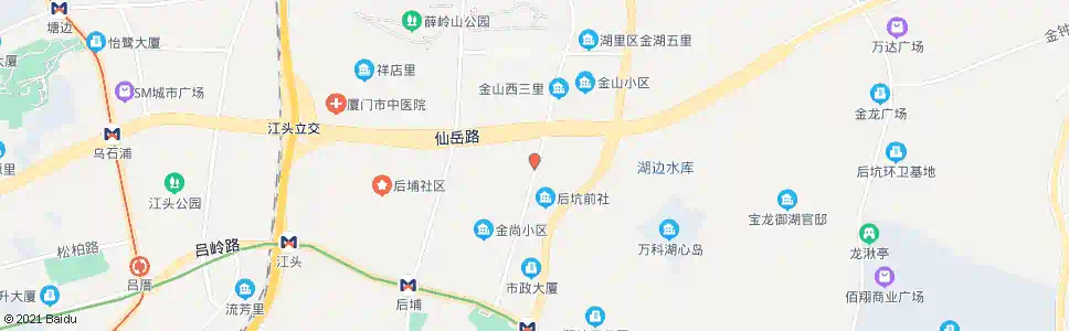 厦门后坑村口_公交站地图_厦门公交_妙搜公交查询2024