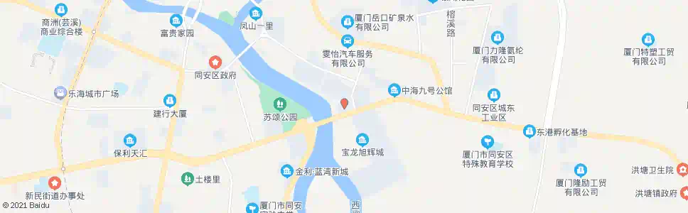 厦门同安区法院_公交站地图_厦门公交_妙搜公交查询2024