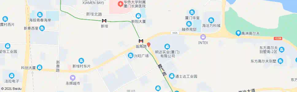 厦门明达实业_公交站地图_厦门公交_妙搜公交查询2024