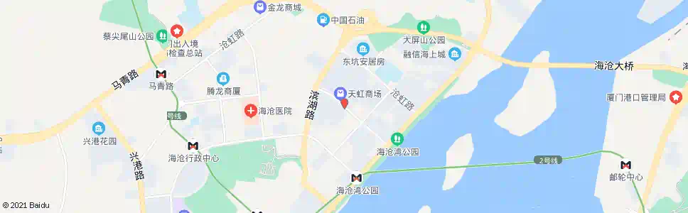 厦门海沧天虹_公交站地图_厦门公交_妙搜公交查询2024