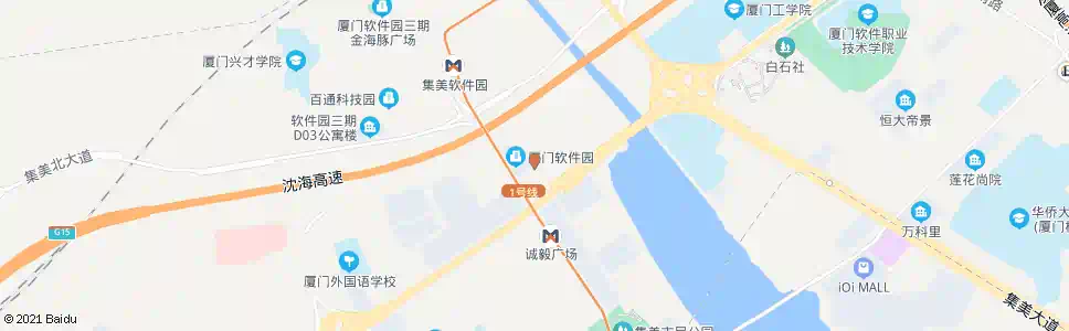 厦门软件园三期龙亭_公交站地图_厦门公交_妙搜公交查询2024