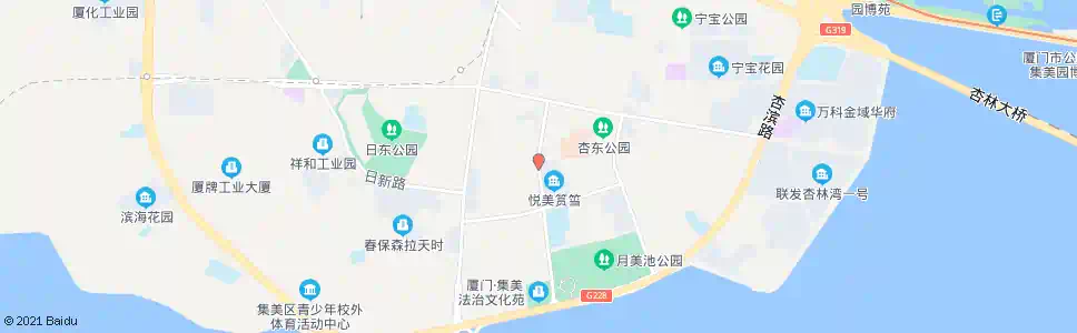 厦门悦美筼箉_公交站地图_厦门公交_妙搜公交查询2024