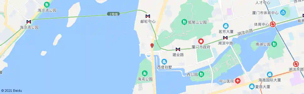 厦门湖滨西路_公交站地图_厦门公交_妙搜公交查询2024