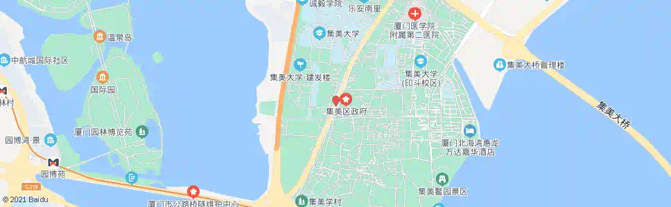 厦门集美区政府_公交站地图_厦门公交_妙搜公交查询2024