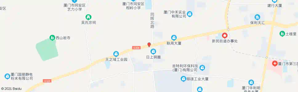 厦门二环南路同辉路口_公交站地图_厦门公交_妙搜公交查询2024