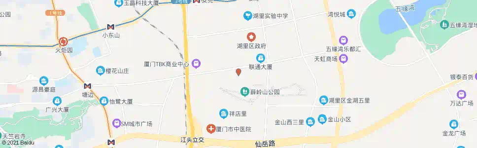 厦门金湖二里_公交站地图_厦门公交_妙搜公交查询2024