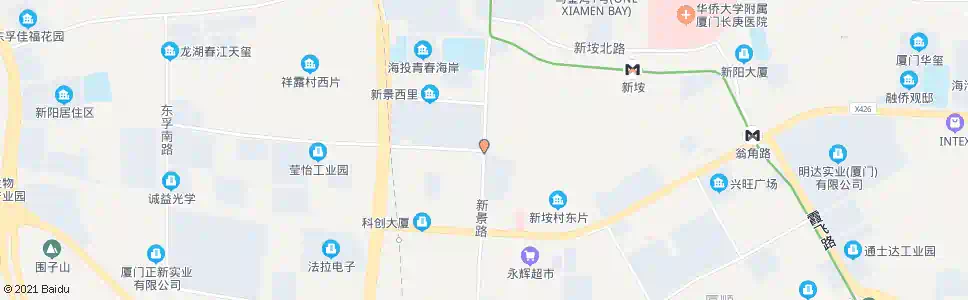 厦门新阳正新厂_公交站地图_厦门公交_妙搜公交查询2024