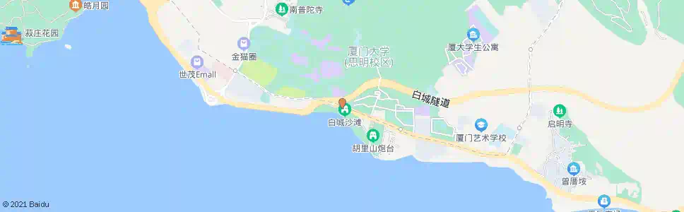 厦门厦大白城_公交站地图_厦门公交_妙搜公交查询2024