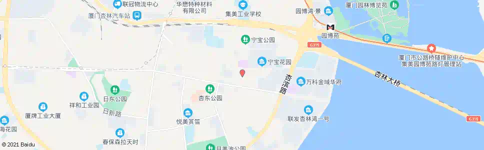 厦门杏林工人文体中心_公交站地图_厦门公交_妙搜公交查询2024