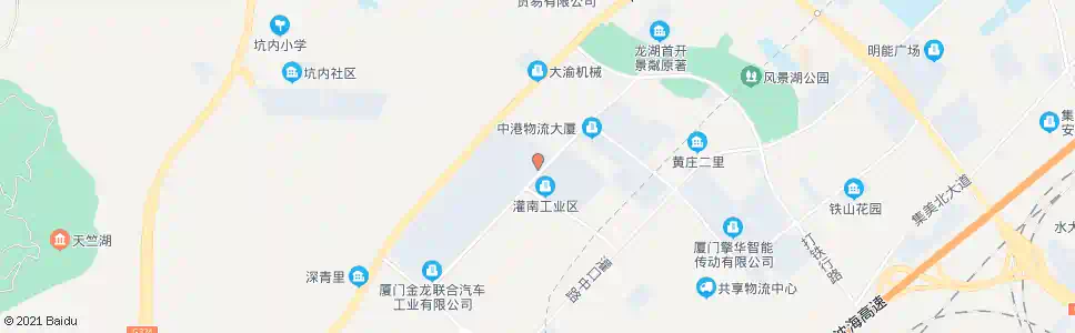 厦门金龙江申车架_公交站地图_厦门公交_妙搜公交查询2024