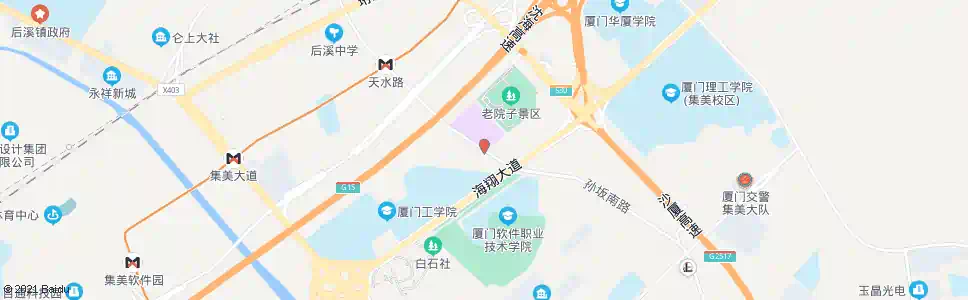 厦门老院子景区西_公交站地图_厦门公交_妙搜公交查询2024