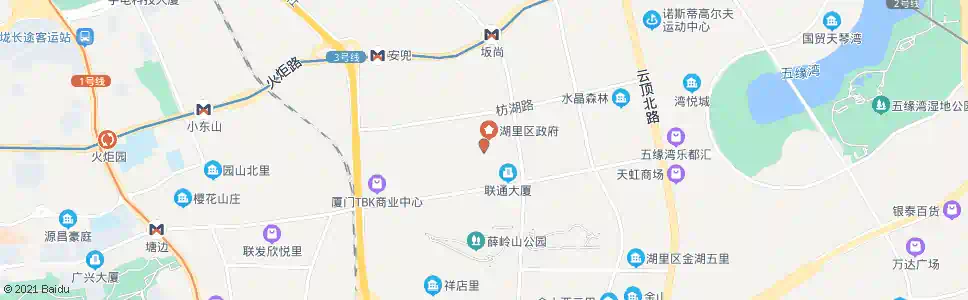 厦门湖里区政府_公交站地图_厦门公交_妙搜公交查询2024