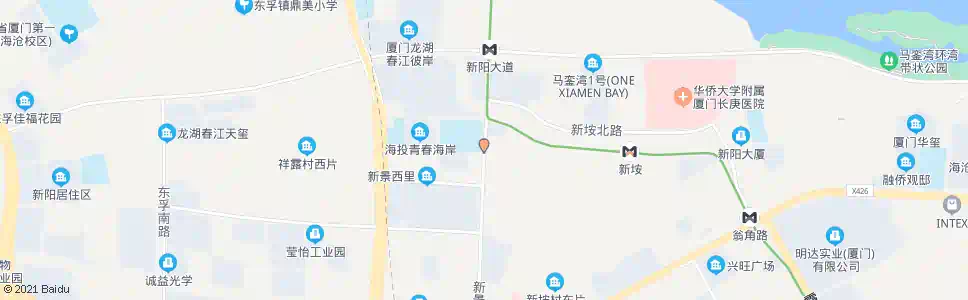 厦门海沧中学_公交站地图_厦门公交_妙搜公交查询2024