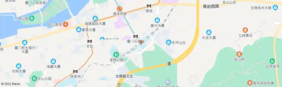 厦门火车站_公交站地图_厦门公交_妙搜公交查询2024