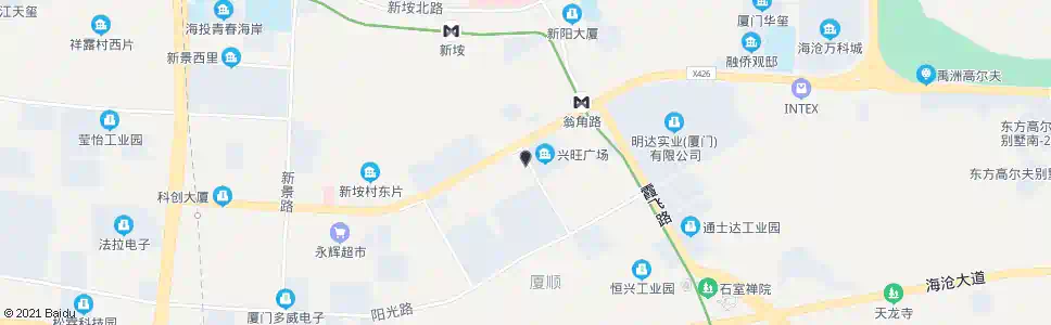 厦门新阳街道办_公交站地图_厦门公交_妙搜公交查询2024