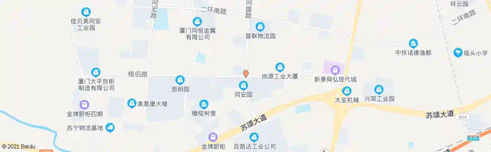 厦门同盛路梧侣路口_公交站地图_厦门公交_妙搜公交查询2024