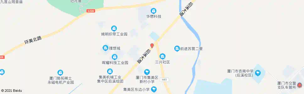 厦门后溪新村北_公交站地图_厦门公交_妙搜公交查询2024