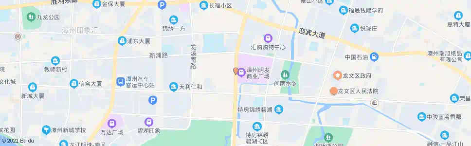 漳州交通大楼(西)_公交站地图_漳州公交_妙搜公交查询2024