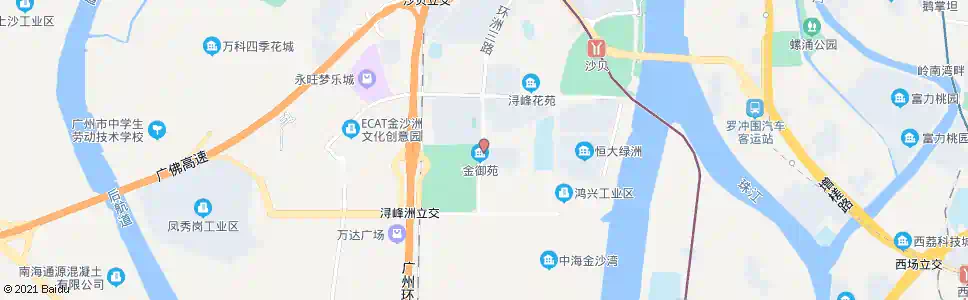 广州环洲三路西_公交站地图_广州公交_妙搜公交查询2024