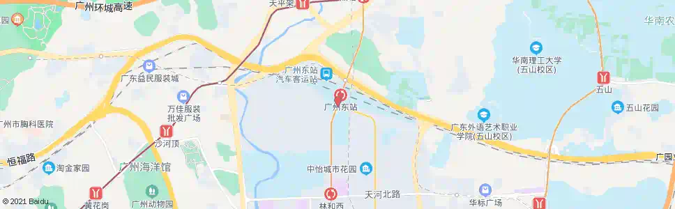 广州东山(东华北路)总站_公交站地图_广州公交_妙搜公交查询2024