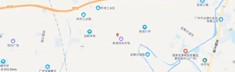 广州新杨市场_公交站地图_广州公交_妙搜公交查询2024