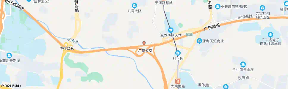 广州沐陂村_公交站地图_广州公交_妙搜公交查询2024