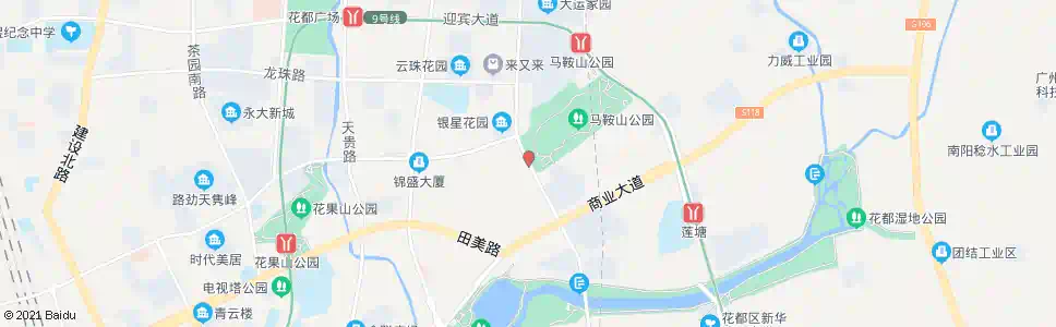 广州马鞍山公园西门_公交站地图_广州公交_妙搜公交查询2024