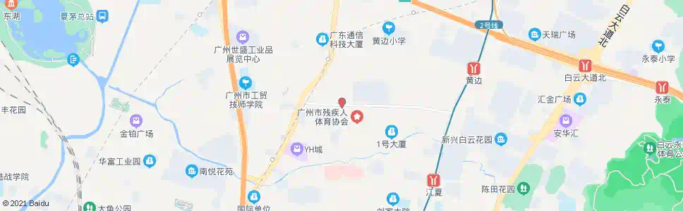 广州黄鹤路(市残运中心)_公交站地图_广州公交_妙搜公交查询2024