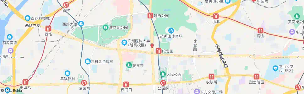 广州解放北路总站(应元路口)_公交站地图_广州公交_妙搜公交查询2024