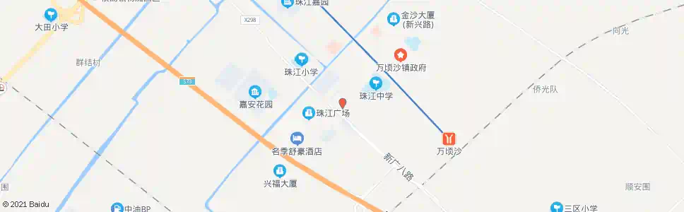 广州珠江街(珠江二路)_公交站地图_广州公交_妙搜公交查询2024