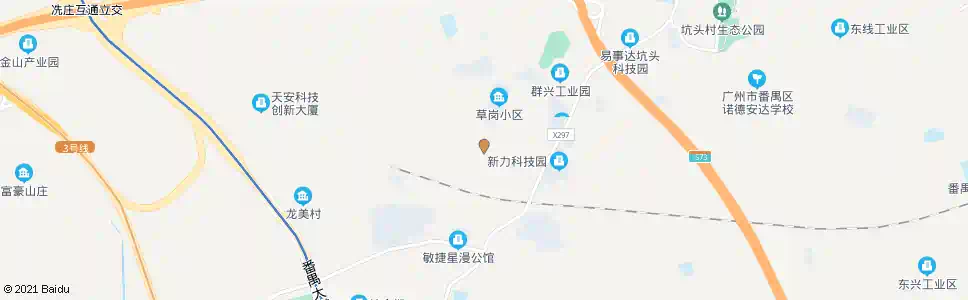 广州横坑村_公交站地图_广州公交_妙搜公交查询2024