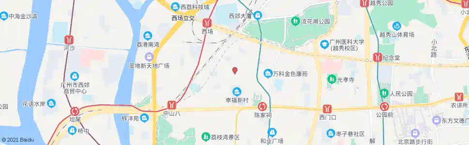 广州彩虹社区_公交站地图_广州公交_妙搜公交查询2024