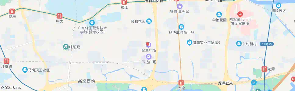 广州园艺场1_公交站地图_广州公交_妙搜公交查询2024