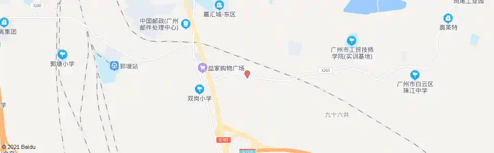 广州双岗向南庄_公交站地图_广州公交_妙搜公交查询2024