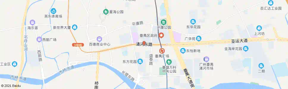 广州东秀园_公交站地图_广州公交_妙搜公交查询2024