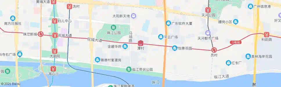 广州潭村站_公交站地图_广州公交_妙搜公交查询2024