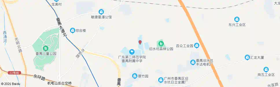 广州旧水坑小学_公交站地图_广州公交_妙搜公交查询2024