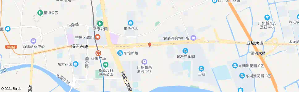 广州清河市场_公交站地图_广州公交_妙搜公交查询2024