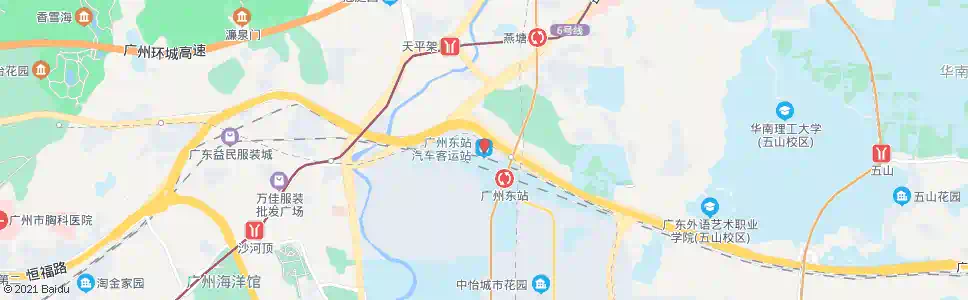 广州东站汽车客运站总站_公交站地图_广州公交_妙搜公交查询2024