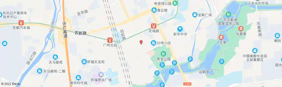 广州新华市场_公交站地图_广州公交_妙搜公交查询2024