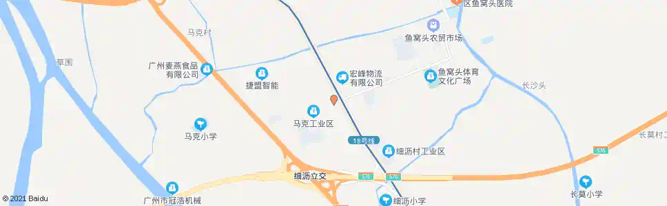 广州马克路_公交站地图_广州公交_妙搜公交查询2024